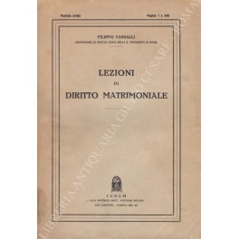 Lezioni di diritto matrimoniale