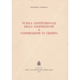 Tutela costituzionale della cooperazione e cooperazione di credito