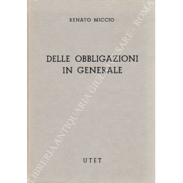 Delle obbligazioni in generale