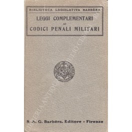 Leggi complementari ai codici penali militari