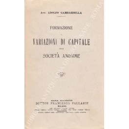 Formazione e variazioni di capitale nelle società