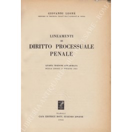 Lineamenti di diritto processuale penale