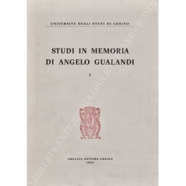 Studi in memoria di Angelo Gualandi