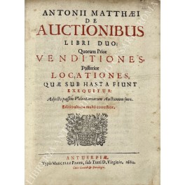 De auctionibus libri duo 