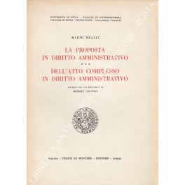 La proposta in diritto amministrativo