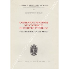 Consenso e funzione nei contratti di diritto pubblico