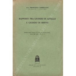 Rapporti fra giudizio di appello e giudizio di rinvio