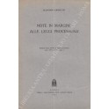 Note in margine alle leggi processuali