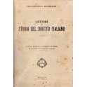 Lezioni di storia del diritto italiano