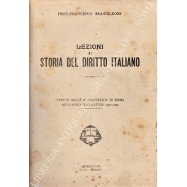 Lezioni di storia del diritto italiano