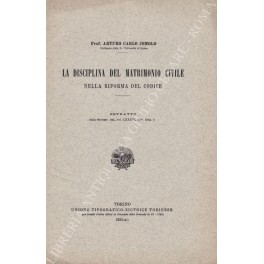 La disciplina del matrimonio civile nella riforma del codice