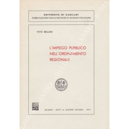 L'impiego pubblico nell'ordinamento regionale