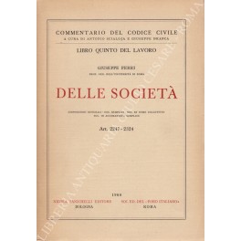 Delle società. Disposizioni generali. Soc. semplici.