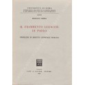 Il frammento leidense di Paolo