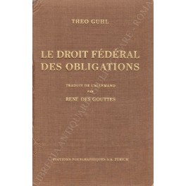 Les droit federal des obligations