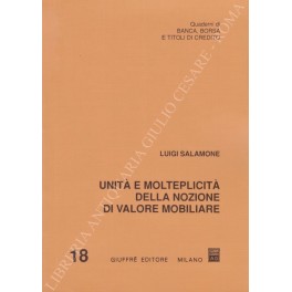 Unità e molteplicità della nozione di valore mobiliare