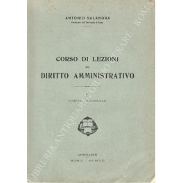 Corso di lezioni di diritto amministrativo