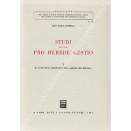 Studi sulla pro herede gestio