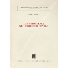 L'immediatezza nel processo penale