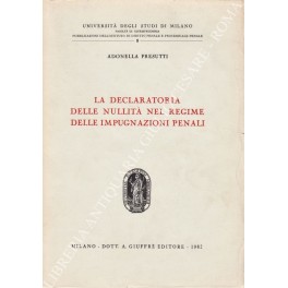 La declaratoria delle nullità 