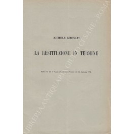 La restituzione in termine