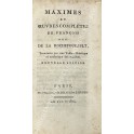 Maximes et oeuvres completes de Francois Duc de la Rochefoucault