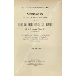 Commento al testo unico di legge per gli infortuni