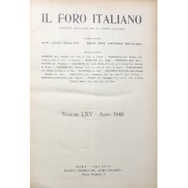 Il Foro Italiano. Annata 1940