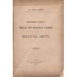 Revisione critica delle più recenti teorie