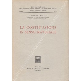 La Costituzione in senso materiale