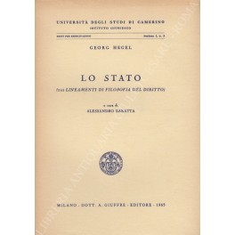 Lo Stato (dai lineamenti di filosofia del diritto)