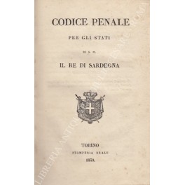 Codice penale per gli Stati di S.M. il Re di Sardegna