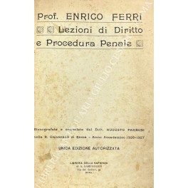 Lezioni di Diritto e Procedura Penale