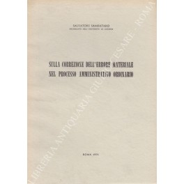 Sulla correzione dell'errore materiale nel processo amministrativo ordinario