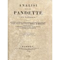 Analisi delle Pandette ossia dizionario ragionato