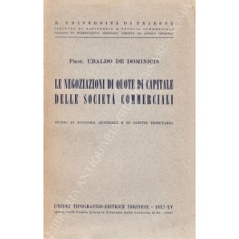 Le negoziazioni di quote di capitale delle società commerciali