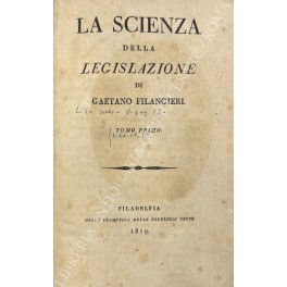 La scienza della legislazione