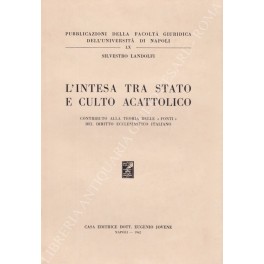 L'intesa tra Stato e culto acattolico