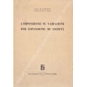 L'imposizione su variazioni per espansione di società