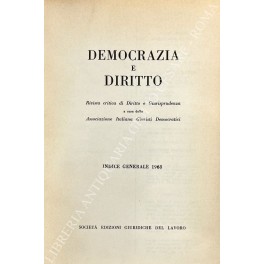 Democrazia e diritto