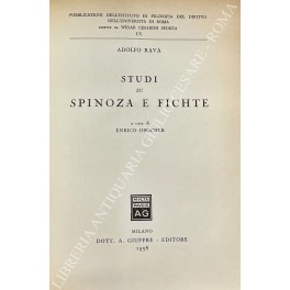 Studi su Spinoza e Fichte