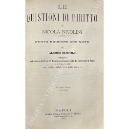 Le quistioni di diritto