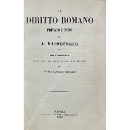 Il diritto romano privato e puro