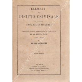 Elementi di diritto criminale