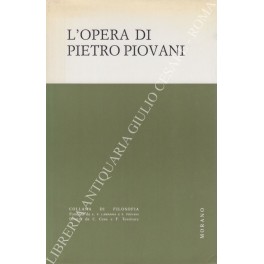 L'opera di Pietro Piovani