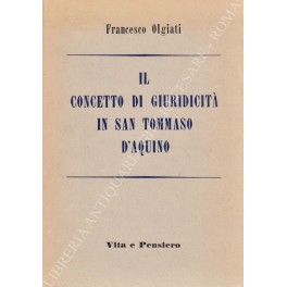 Il concetto di giuridicità in San Tommaso D'Aquino