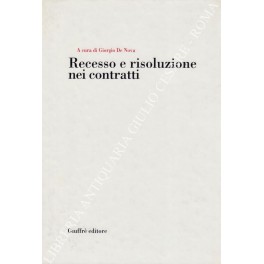 Recesso e risoluzione nei contratti