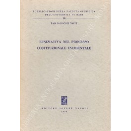 L'iniziativa nel processo costituzionale incidentale