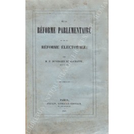 De la reforme parlamentaire