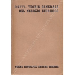 Teoria generale del negozio giuridico